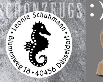 Stamp seahorses:) personalised