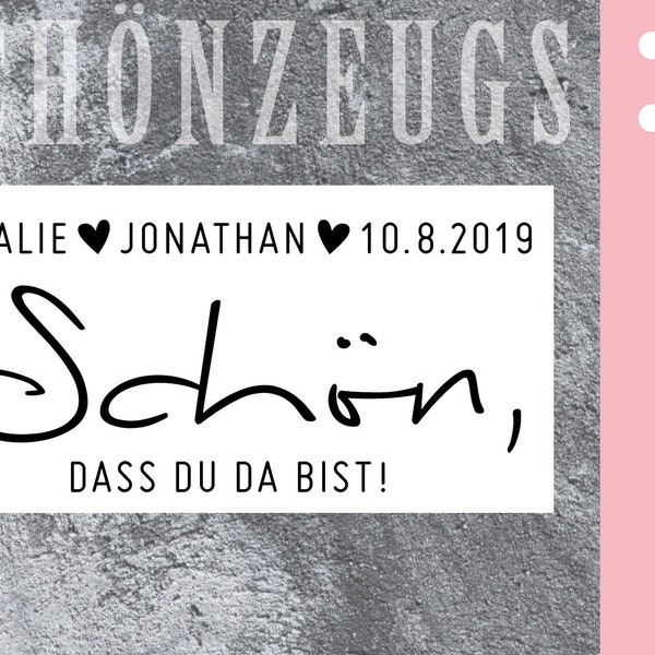 Schön dass du da bist Etsy.de