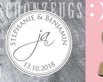 Stamp Wedding Yes:) Personalized