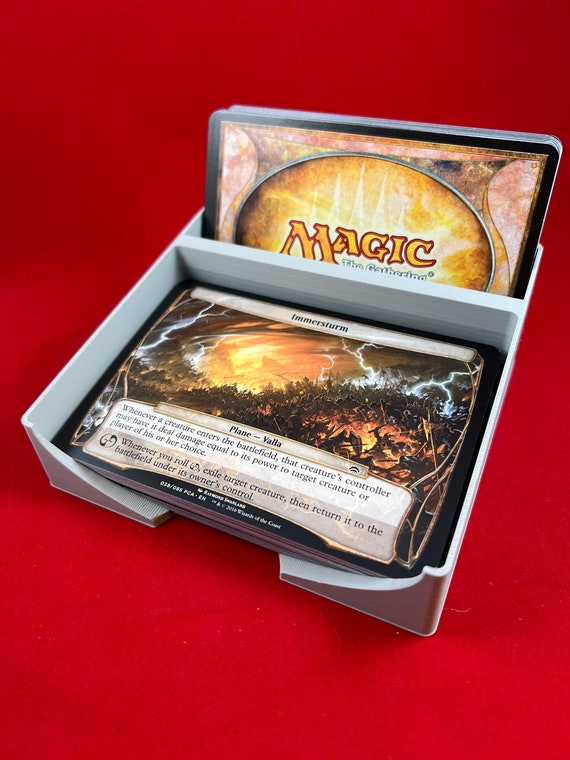 Planechase Tray With Discard - Custom Made - 3D Printed - Magic MTG - Etsy Planechase Tray With Discard - Custom Made - 3D Printed - Magic MTG - Etsy
