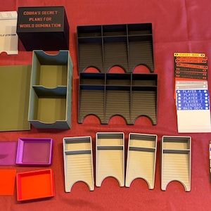 G.I. Organiseur et plateaux compatibles JOE Deck-Building Game™ - Impression 3D sur mesure