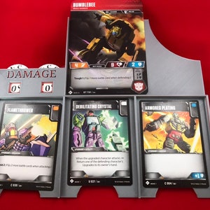 Transformers The Card Game™ compatible character trays - Custom Made - 3D Printed