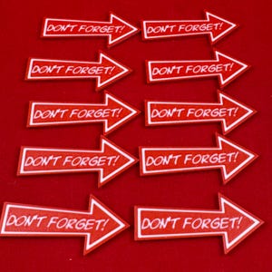 Don't Forget -  Custom Reminder Tokens (10 - Doublesided)
