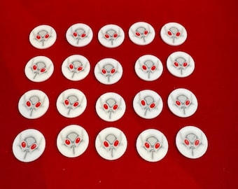 Alien Grey Head Tokens compatible with Yu-Gi-Oh Custom Tokens (20 - Doublesided)