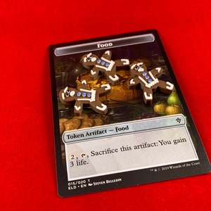 Gingerbread Food Counters (20) - Custom Made-3D Printed - MTG