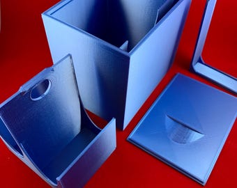 Commander Deck Box that holds Spindown or Life Spinner Commander Tray and Dice/Counters - Custom Made-3D Printed