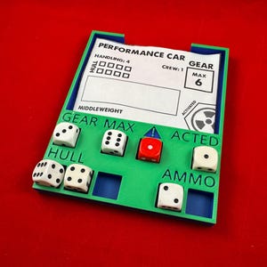 Vassoio per veicoli compatibile con Gaslands™ - Stampato in 3D personalizzato