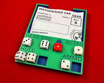 Gaslands™ Compatible Vehicle Tray - Custom 3D Printed