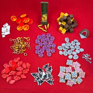 Arkham Horror LCG™ Compatible Tokens (Clue/Resource/Horror/Damage/Chaos/Ammo/Spell Charges) Custom 3D Printed