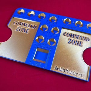 Partner Commander Tray - Toploader kompatibel Life Spinner Style - Maßanfertigung - 3D gedruckt