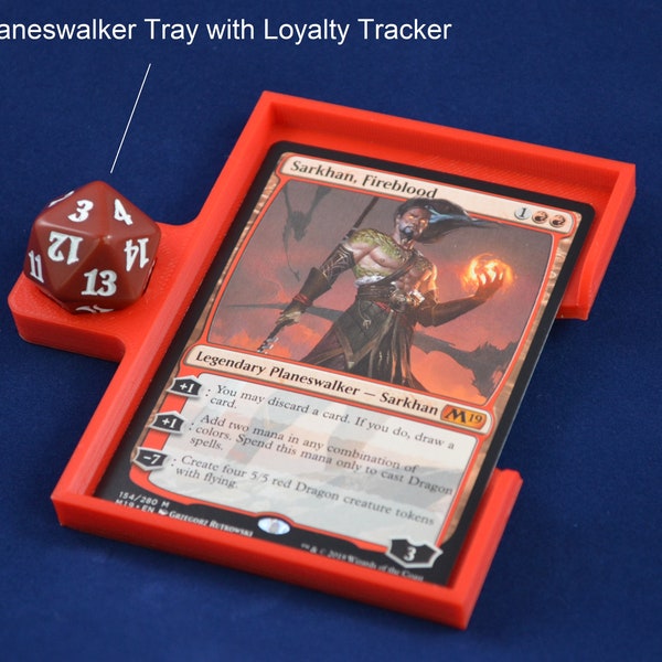 Zombie Army / Planeswalker Loyalty Tracker Tray - Custom Made-3D Printed - Magic MTG