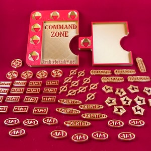 Ultimate Magic Counters (com bandejas correspondentes opcionais) - Impresso em 3D - Magic MTG