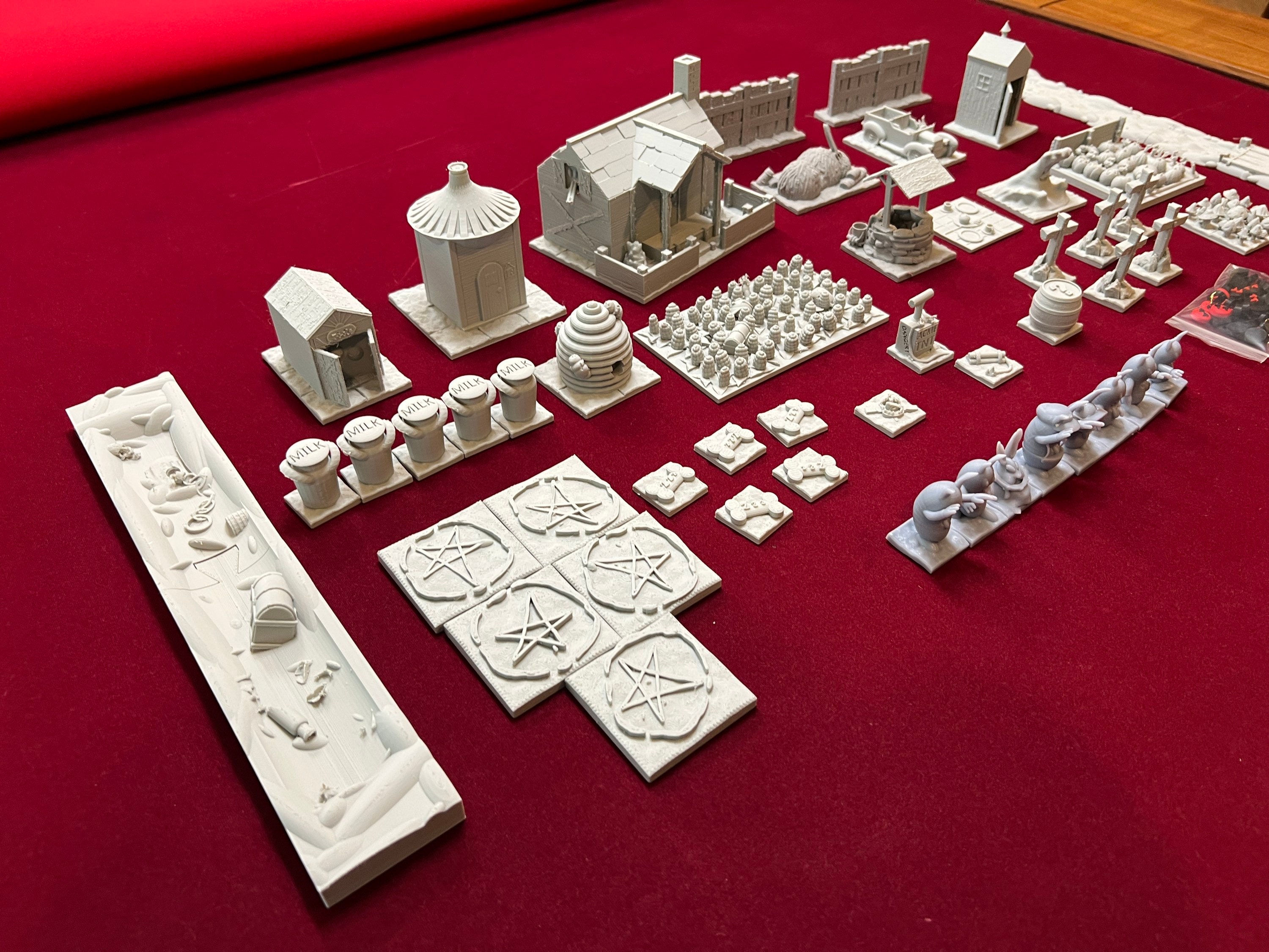 townsfolk tussle card sleeves - Board Game Insert a few are even 50 microns Townsfolk Tussle™ Compatible Scenery, Miniatures