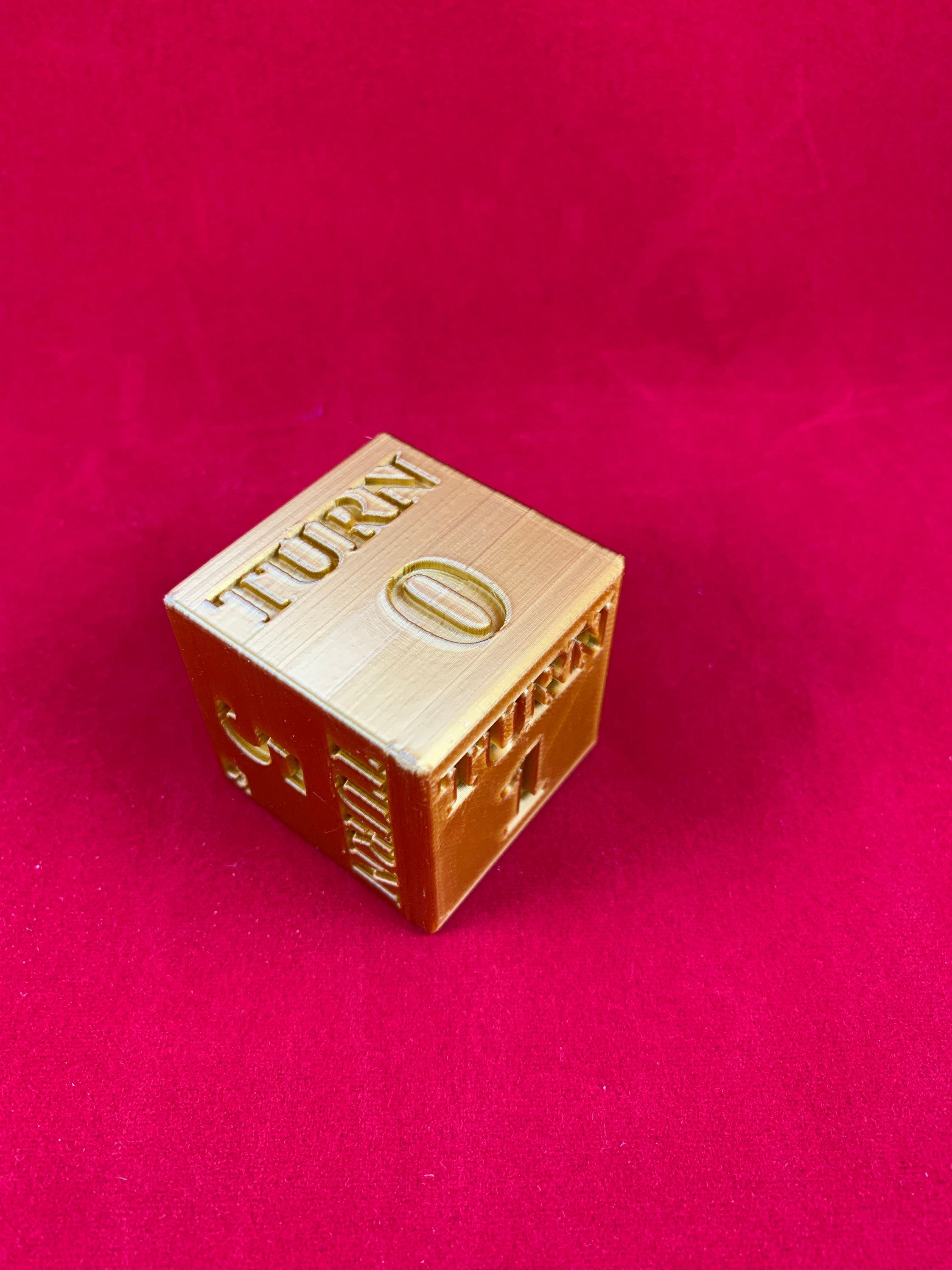 Turn Timer Cube compatible with Magic the Gathering™ Custom 3D