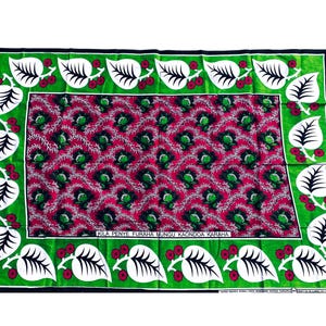 Tansania Khanga large, afrikanischer Stoff: Kanga "joy", Tragetuch, Swahili-Spruch, Wickeltuch, Leso, Baumwollstoff 1,10x 1,60m single