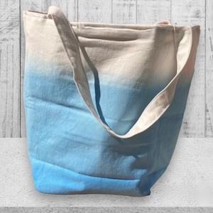 upcycling beach bag large, shopper, shoulder bag, fabric bag made from recycled materials, shoulder bag, reversible shopping bag,