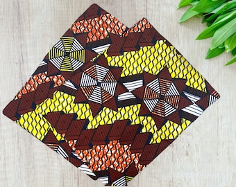 Tischsets aus Stoff, 2 teiliges Set, african placemats, womenmade in Zanzibar, Geschirr, Tischwäsche, afrikanische Platzdeckchen,