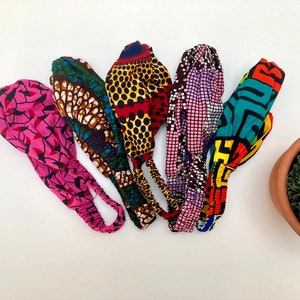 Haarband, afrikanisches Stirnband, Haarschmuck, WaxPrint, ethno Stirnband, Haarband bunt aus Kitenge, urban Stirnband, Stirnband Knoten Bild 10