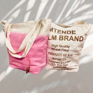 upcycling Strandtasche groß, shopper, Schultertasche, Stofftasche aus recycelten Materialien, Umhängetasche, Einkaufstasche wendbar,