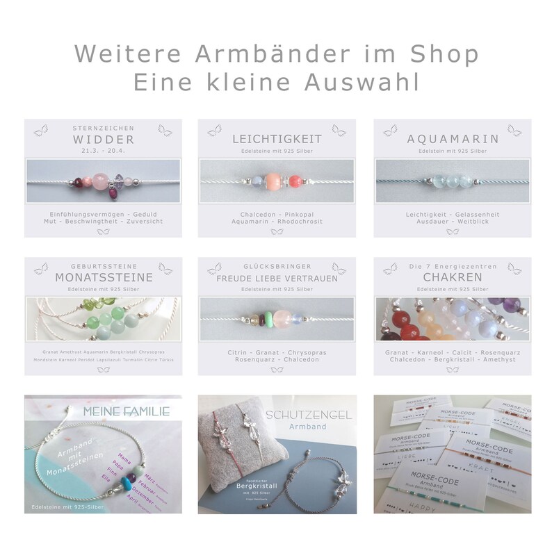 Gemini Zodiac Bracelet * Birthstone Month Stone * Lucky Charm * Energy Jewelry Talisman * Gemstones set in 925 Sterling Silver image 10