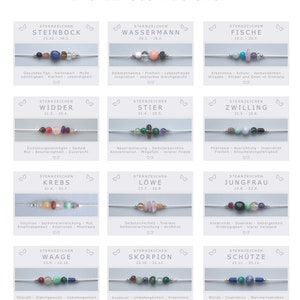 Gemini Zodiac Bracelet * Birthstone Month Stone * Lucky Charm * Energy Jewelry Talisman * Gemstones set in 925 Sterling Silver image 9