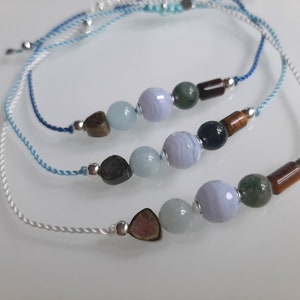 Gemini Zodiac Bracelet * Birthstone Month Stone * Lucky Charm * Energy Jewelry Talisman * Gemstones set in 925 Sterling Silver image 5
