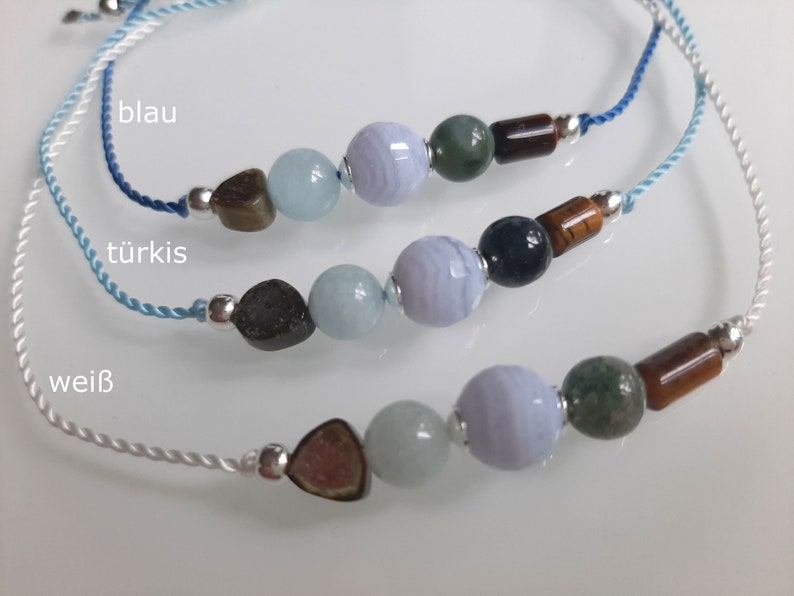 Gemini Zodiac Bracelet * Birthstone Month Stone * Lucky Charm * Energy Jewelry Talisman * Gemstones set in 925 Sterling Silver image 6