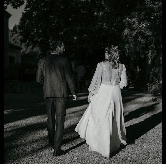 elegant french wedding dresses Polina Ivanova Atelier | Sarah in French corded lace main image 1