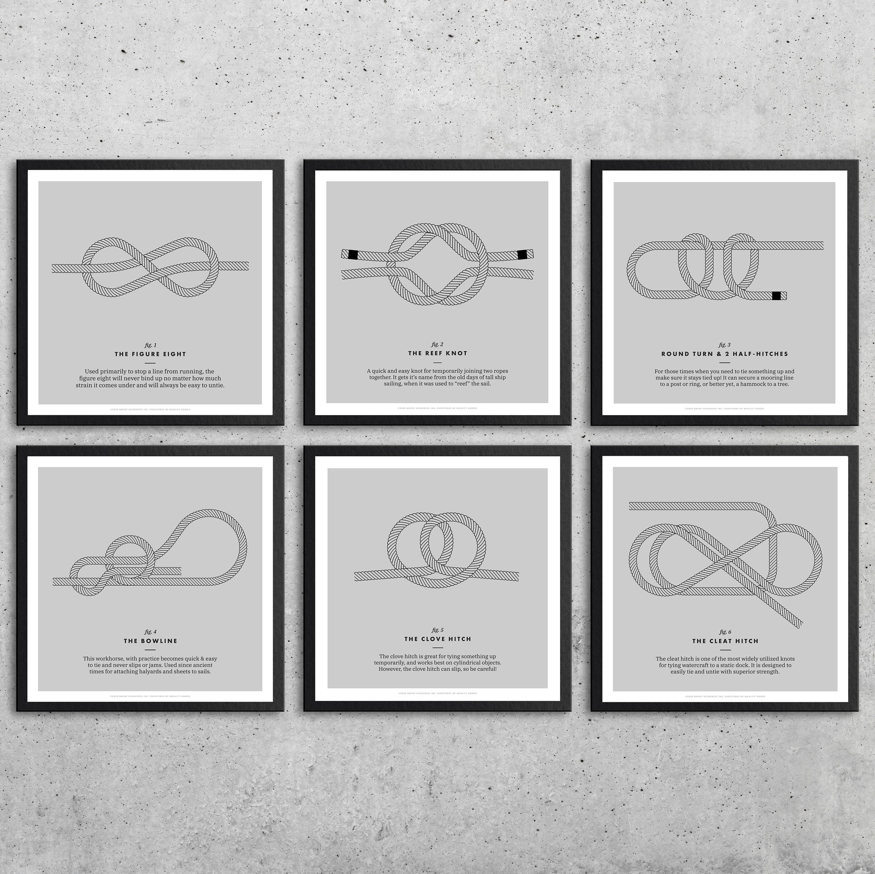 Types of Nautical Knots: 6 Essential Sailing Knots To Know - Haven Dock \u0026  Marine, image size:3000x2999