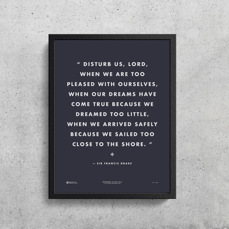 Sir Francis Drake Quote Printable Famous Quotes | Etsy