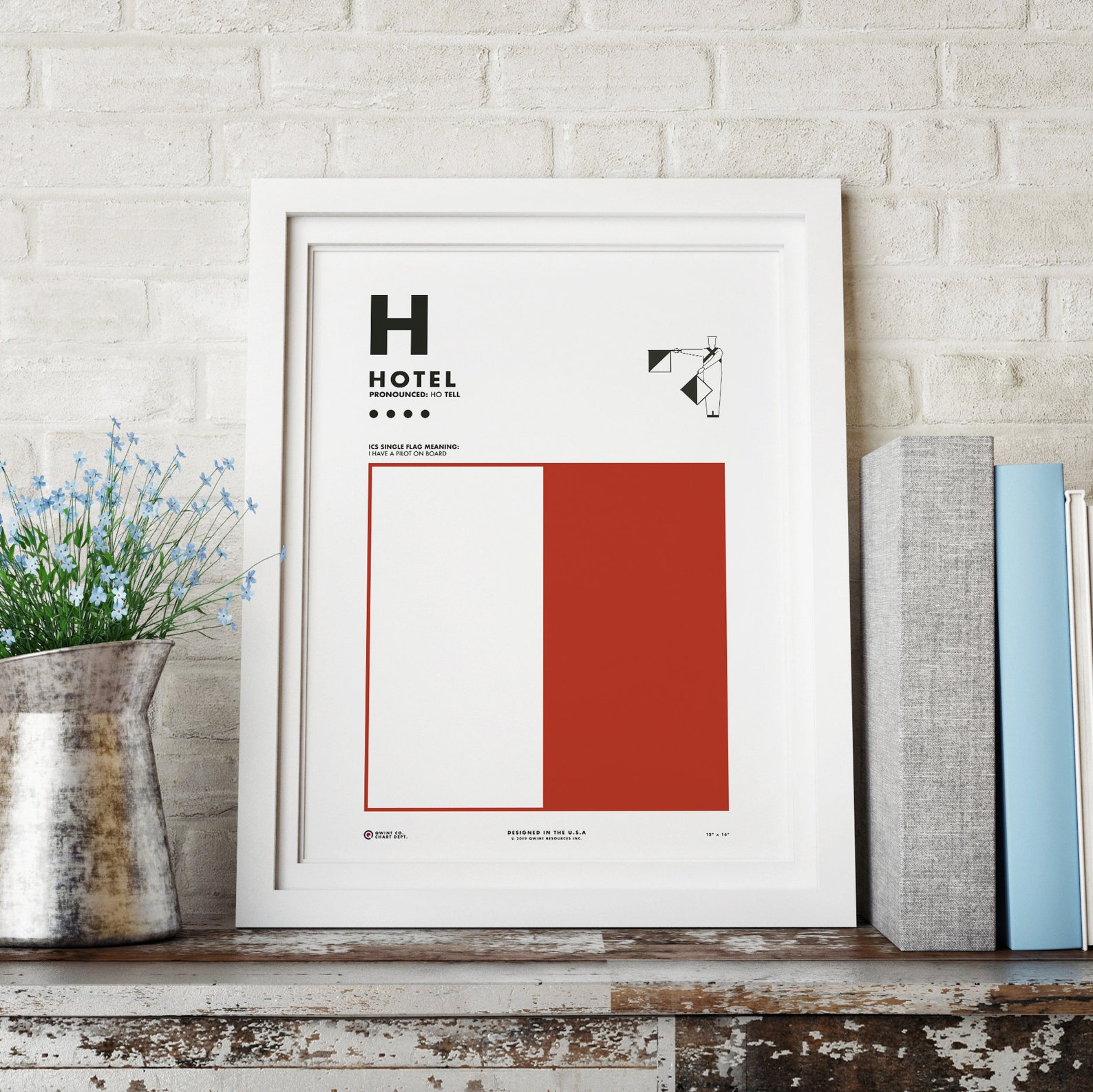 signal flag h hotel h phonetic alphabet morse code etsy