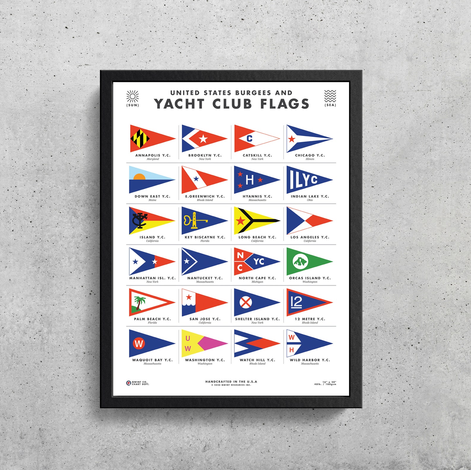 california yacht club flag