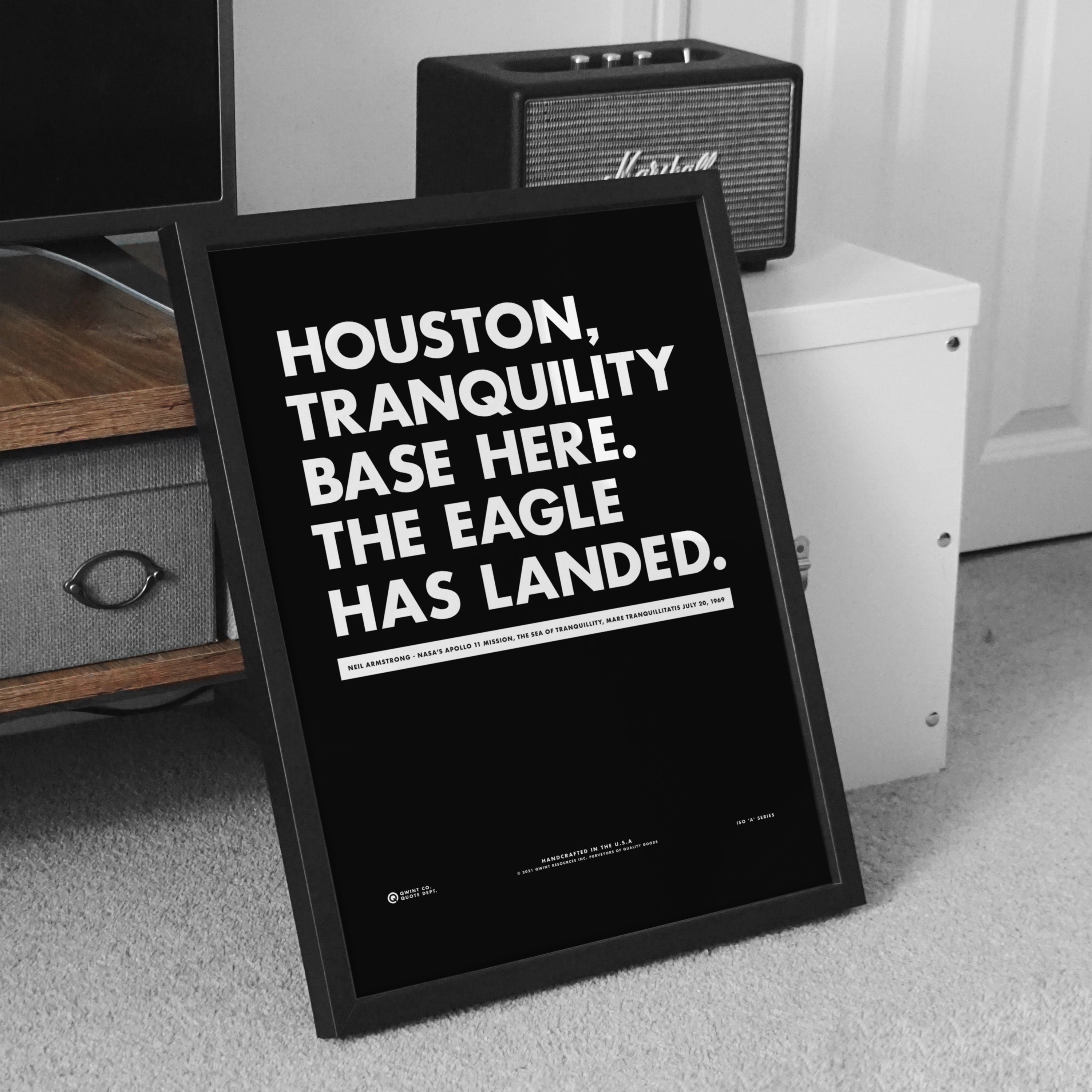 The Eagle Has Landed Apollo 11 Print, NASA Space Wall Art - Etsy