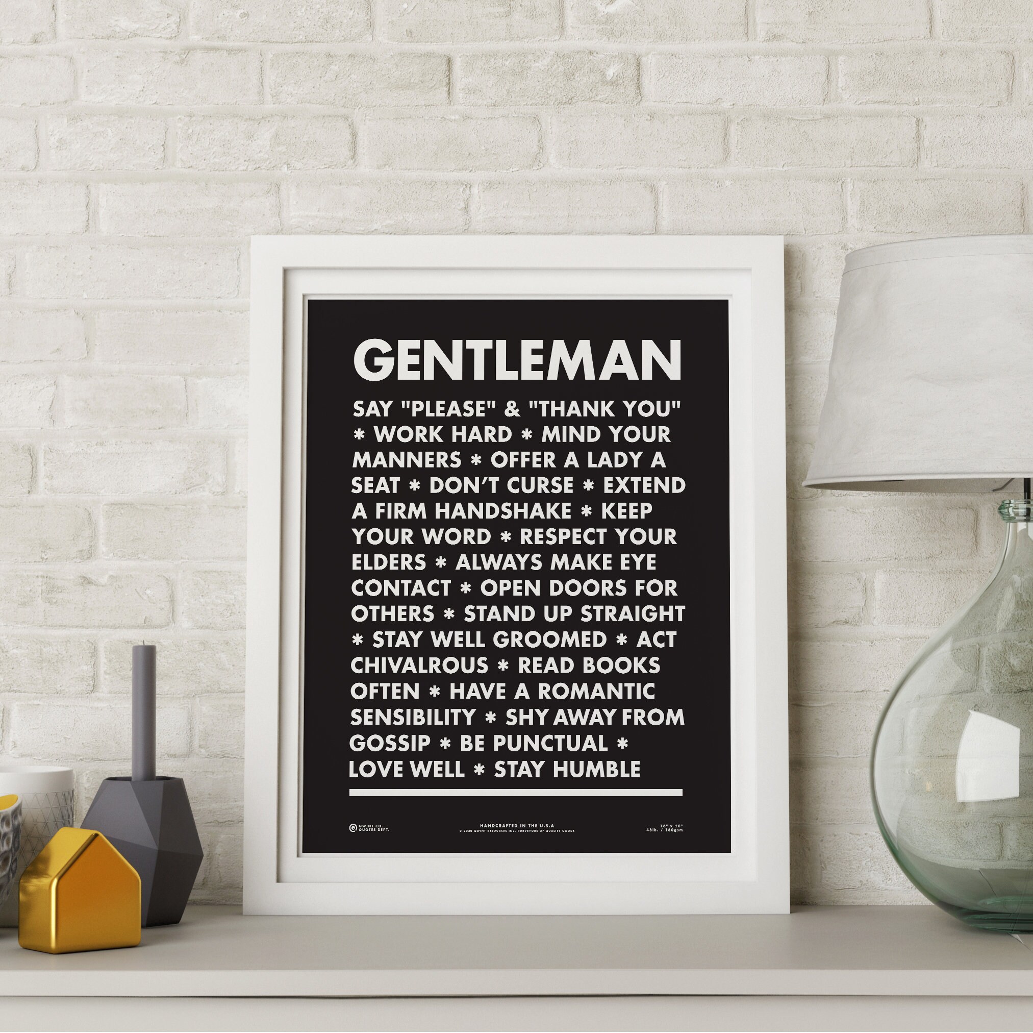 Gentleman Printable Gentlemen Mans Essential Manners | Etsy