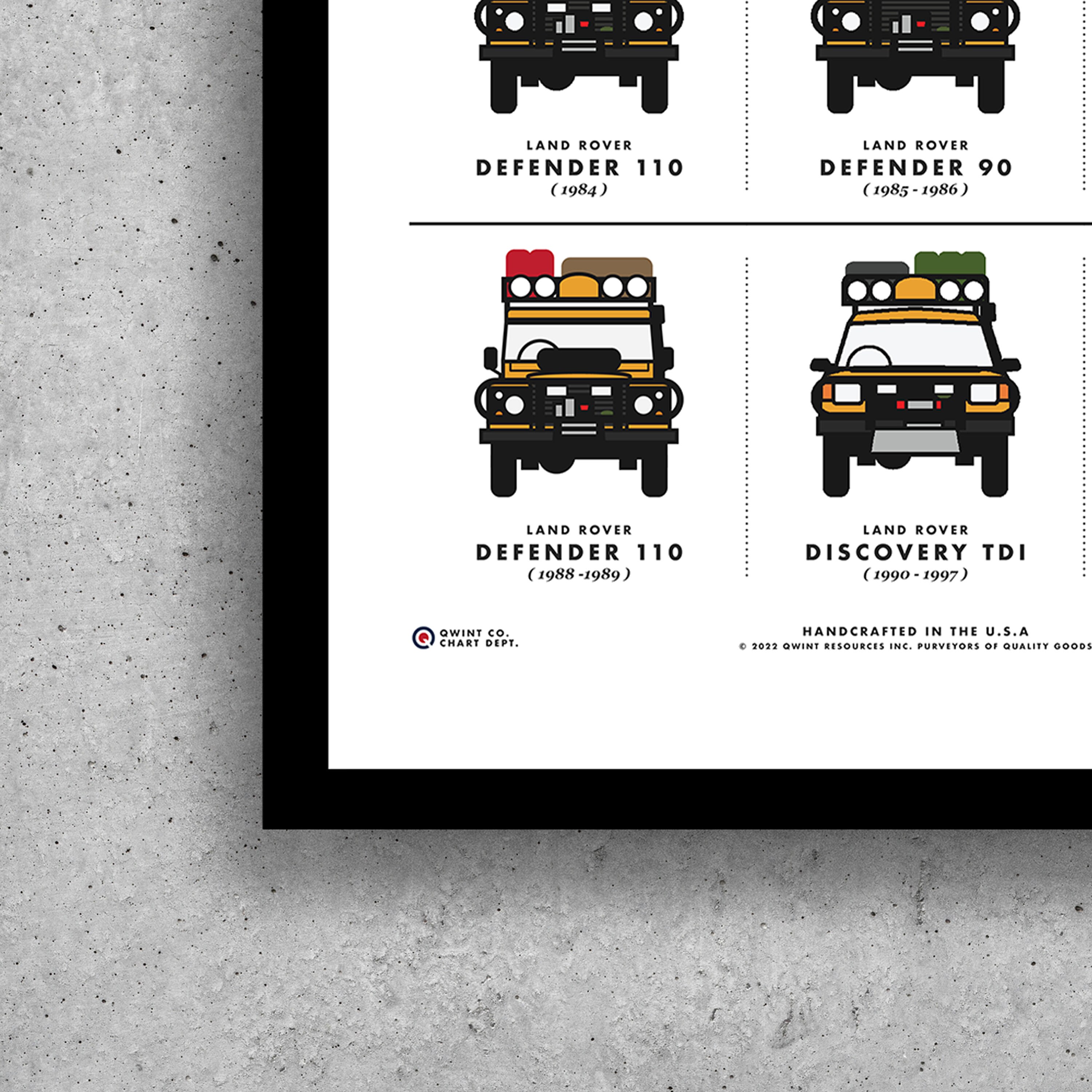 Vue Rapprochée De L'emblème De Calandre Land Rover Defender 110 « Chariot à Quatre Roues Motrices Image475103740