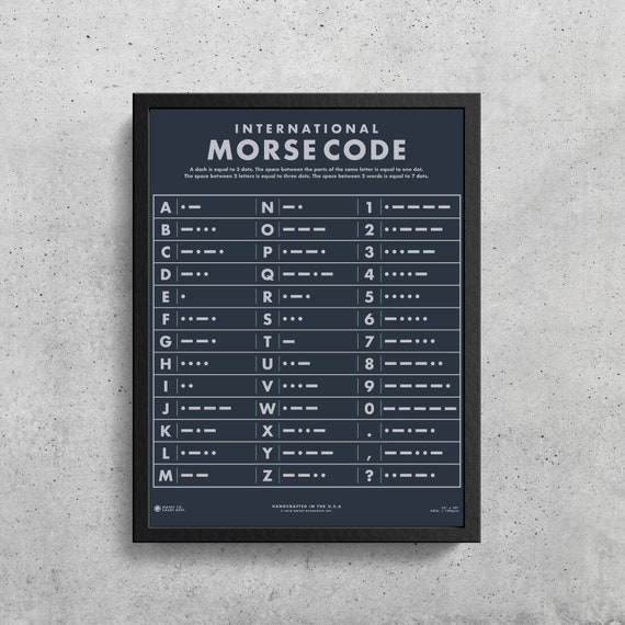 Printable Morse Code Key