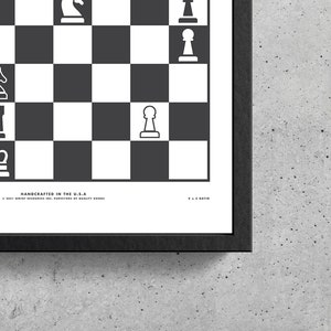 Bobby Fisher Game of the Century Wall Art Printable Chess Chess Lovers Chess Decor The Queen's Gambit Chess Poster Chess Art image 9