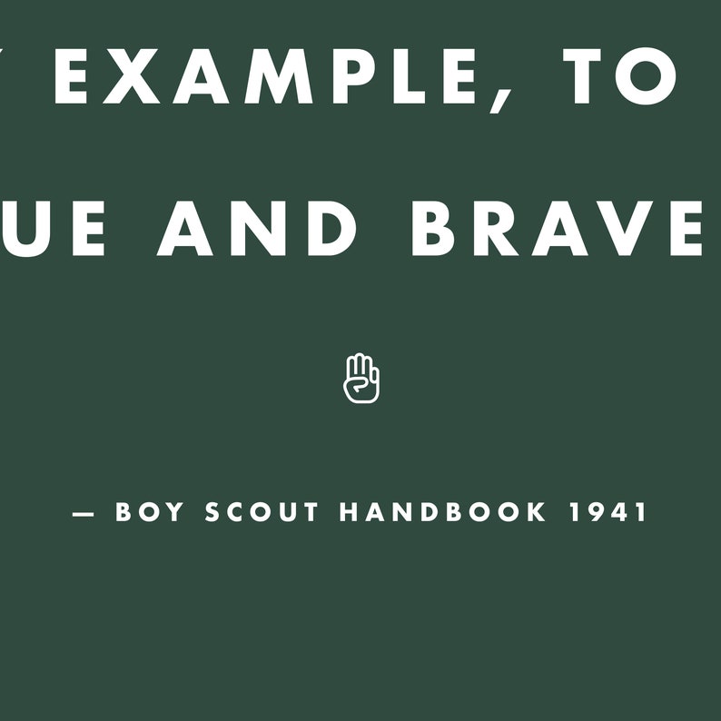 Boy Scouts Famous Quote Printable Inspirational Quote - Etsy