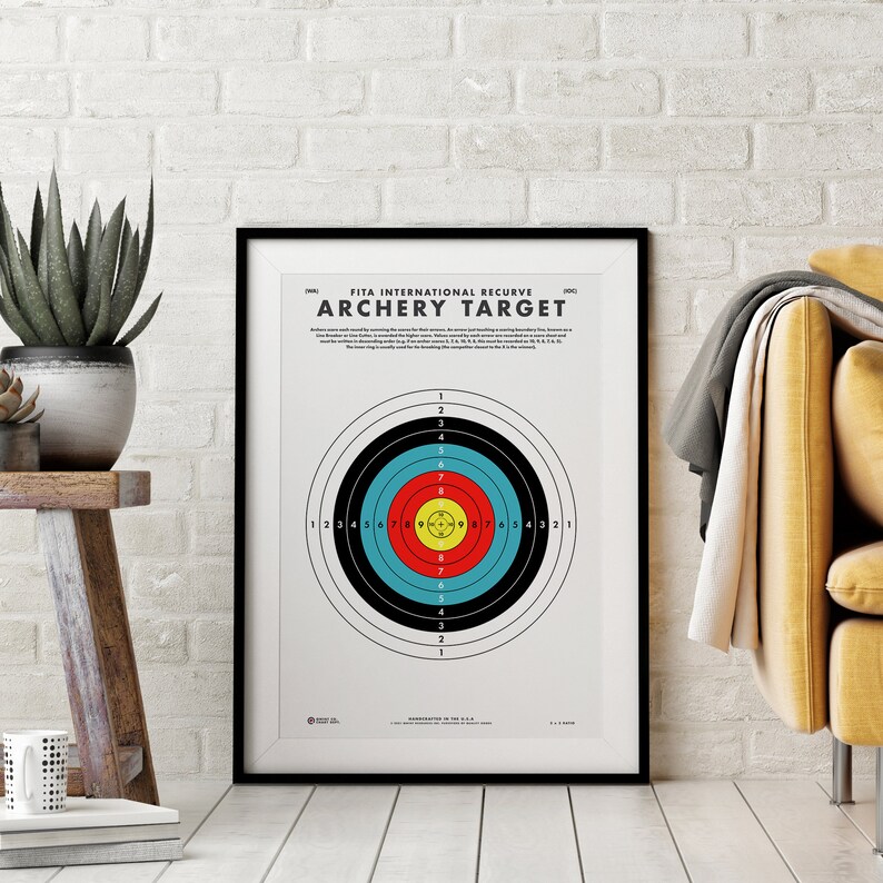 Archery Target Wall Art Printable Archery Art Archery Hunting Bow ...