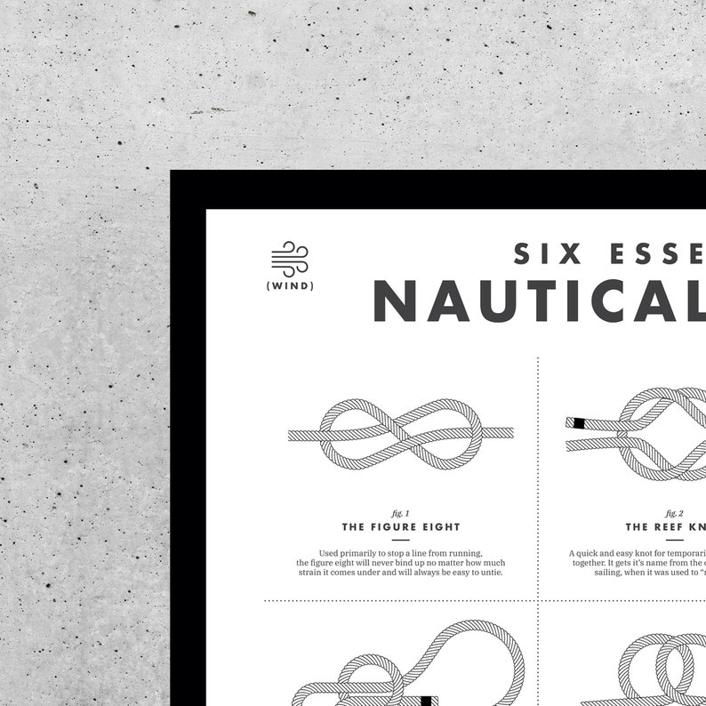 Nautical Knots Printable Sailing Knots Sailing Gifts for Etsy