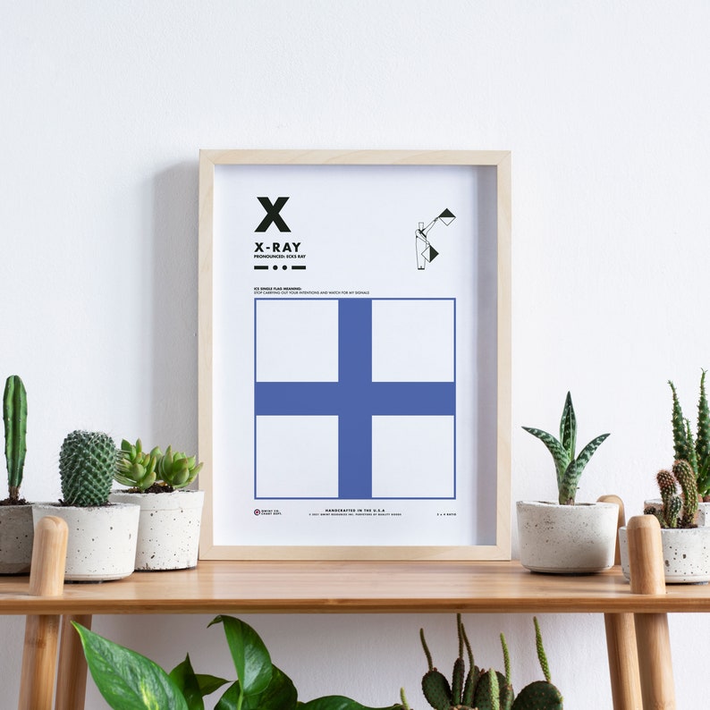 Signal Flag X Poster Digital Download 5 Sizes - Etsy