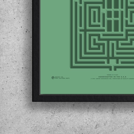 Overlook Hotel Hedge Maze Print, Minimalist Wall Art - Etsy