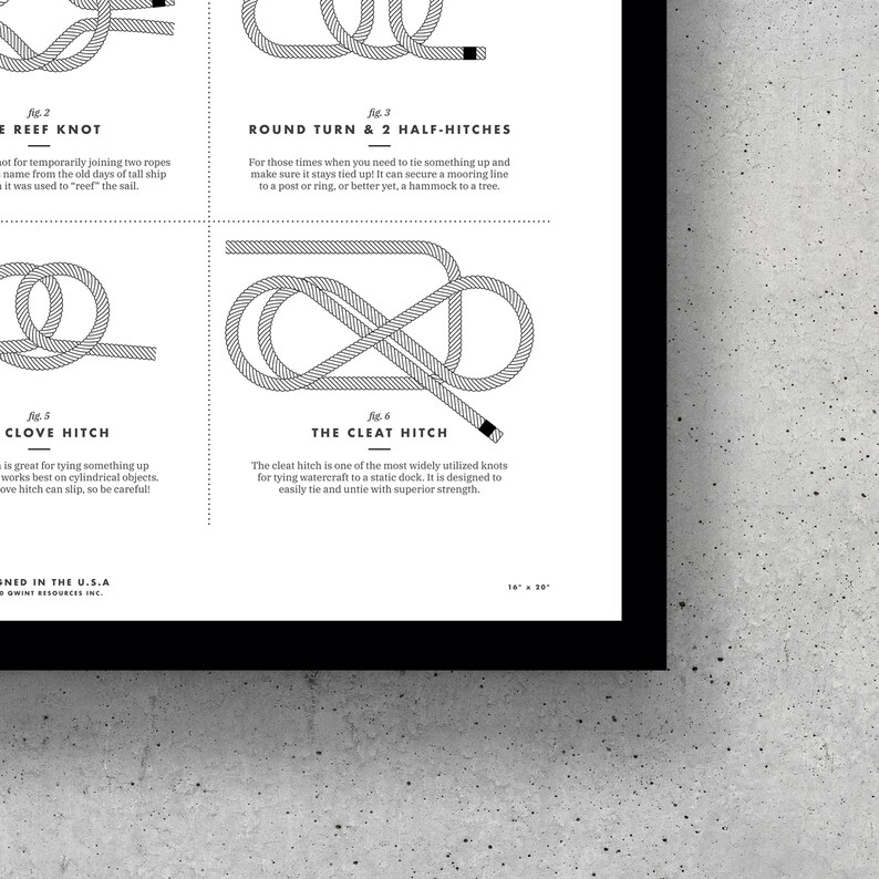 Nautical Knots Printable Sailing Knots Sailing Gifts for Etsy