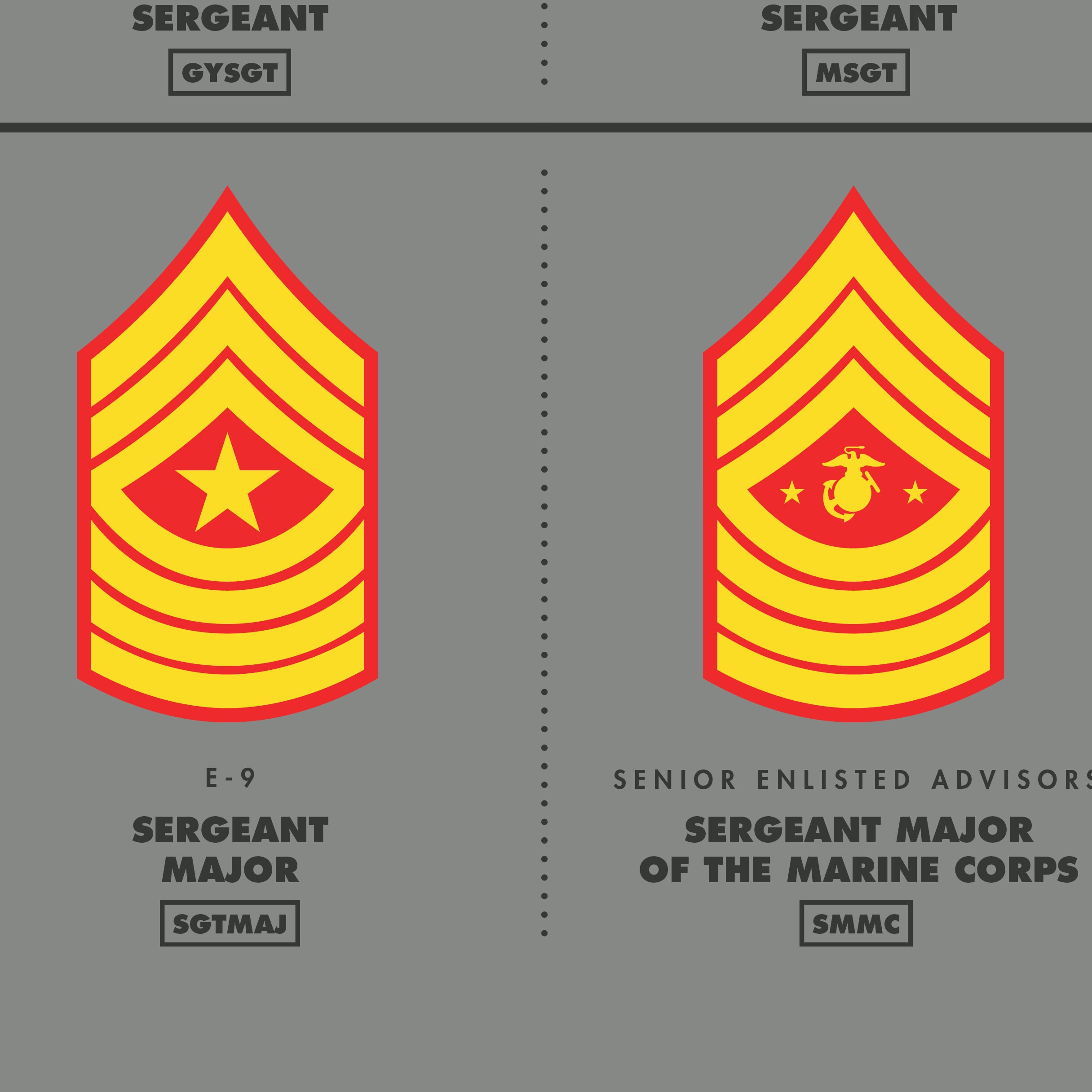 US Marine Corps Rank Insignia Printable U.S. Marine Corps | Etsy