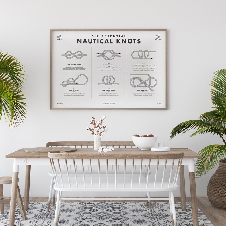 Nautical Knots Printable Sailing Knots Sailing Gifts for Etsy