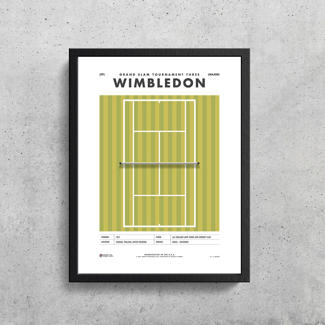 Wimbledon Wall Art Printable | Wimbledon | Grand Slam | Wimbledon Lover ...