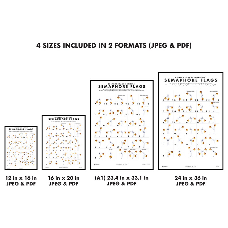 maritime semaphore flags printable semaphore alphabet etsy
