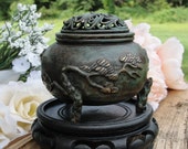 Japanese Bronze Koro Late Meiji (early 1900s) Antique