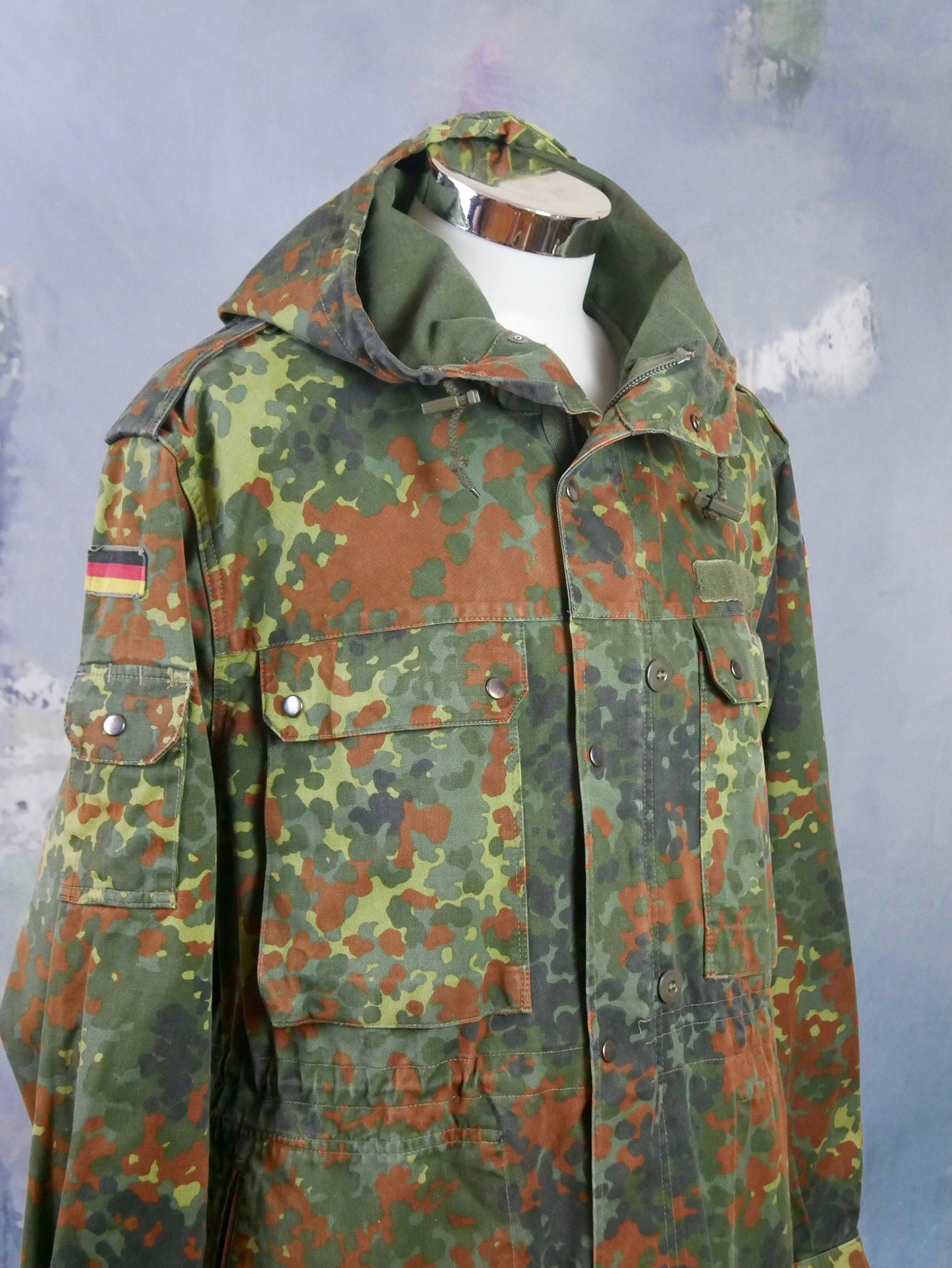 German Military Jacket Army Woodland Forest Camo Jacket W - Etsy