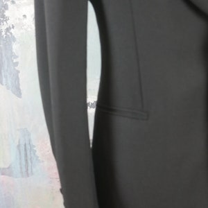 Tuxedo Jacket European Vintage Lightweight Wool Black Dinner - Etsy